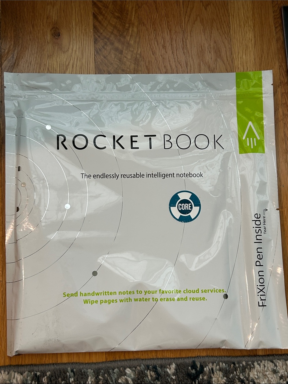 Rocketbook Reusable Notebook - White with Green Accent